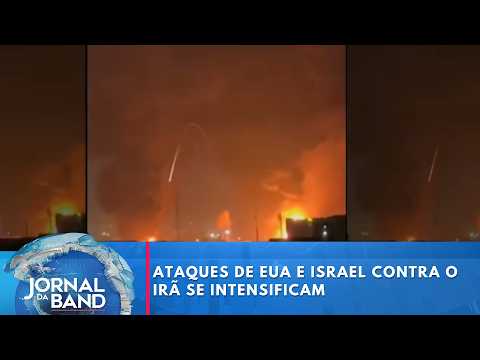 Ataques de EUA e Israel a Irã se intensificam após negativa de rendição | Jornal da Band
