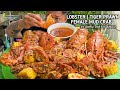 LOBSTER GIANT TIGER PRAWN FEMALE MUD CRAB IN GARLIC BUTTER SAUCE SEAFOOD MUKBANG