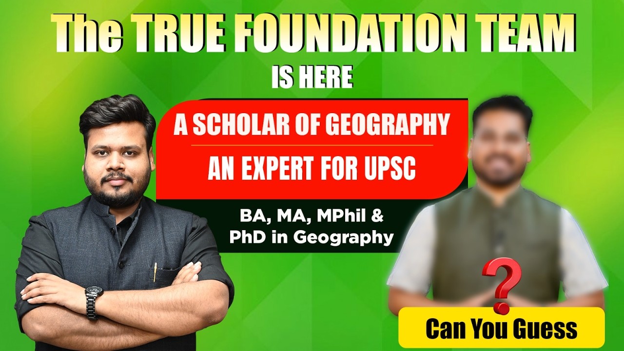 The OG Dream Team | A TRUE Expert of Geography for UPSC | Foundation Course Revolution #upsc2027