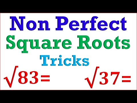 Square root of non perfect square numbers सबसे आसान तरीके से -गणित का जादू Video