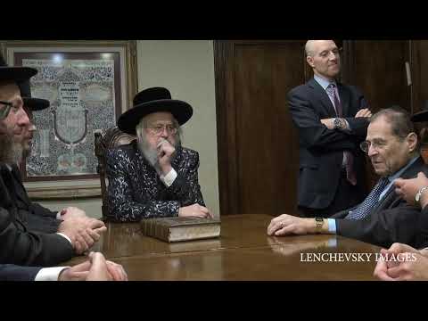 Rep. Jerry Nadler Visits Munkatcher Rebbe Shlita