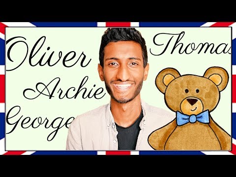 10 Most Popular British Baby Boy Names | Pronunciation Lesson