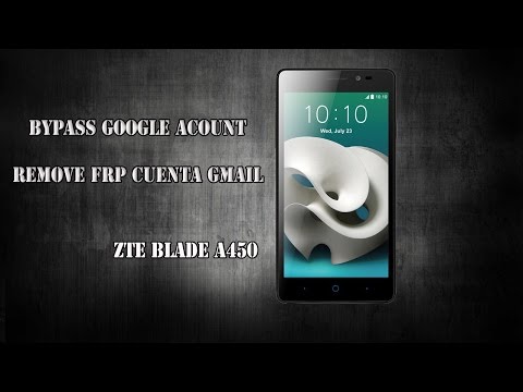 Remove FRP ZTE Blade A450, Bypass Google Account - FlashUnlockTV
