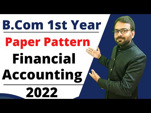 B Com 1st year Accounts Chapter 1 in Hindi Financial Accounts B Com 1st year Lecture 1