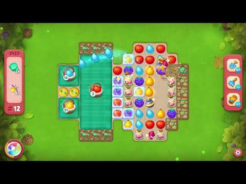 Gardenscapes 2423 Hard Level - 18 moves - NO BooSTERS