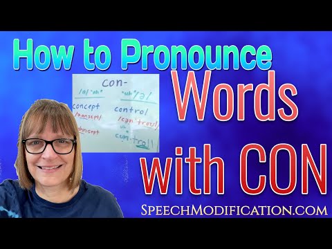 How to Pronounce Control, Concept, Consider, Conduct, Concert: Words that start with CON
