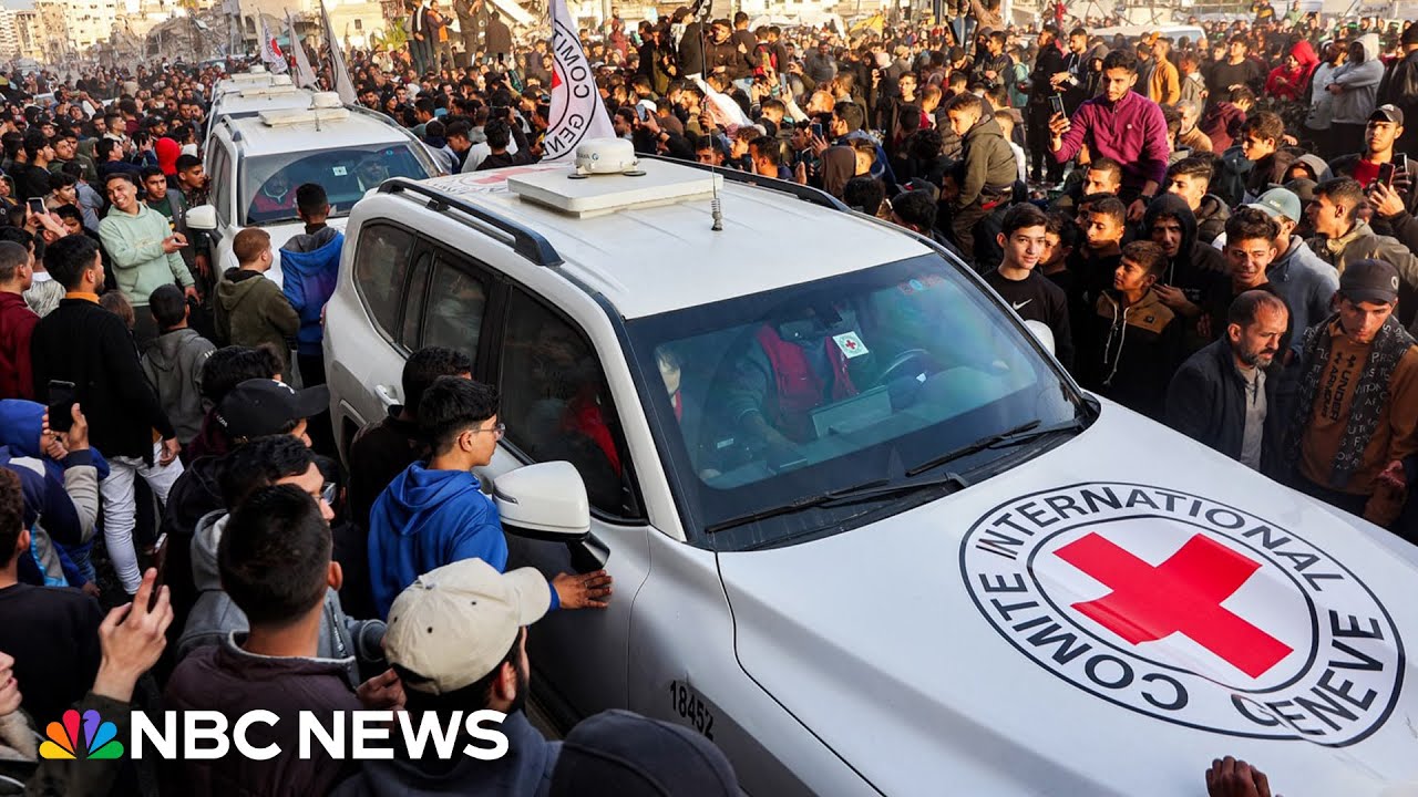 BREAKING: First three hostages released by Hamas as part of ceasefire