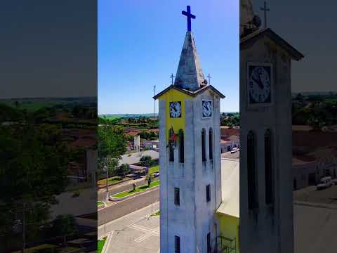Pintura da Torre da Igreja Matriz de Mariápolis - SP #shorts #viral #igreja