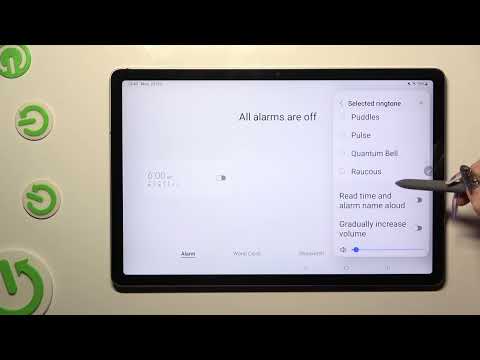 How to Set Up Alarm Clock on SAMSUNG Galaxy Tab S9 FE