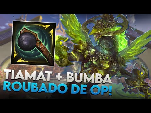 TIAMAT, ELA COM BUMBA FICA IMORAL! OP DEMAIS! - ⚡ Smite BR Ranked Duelo