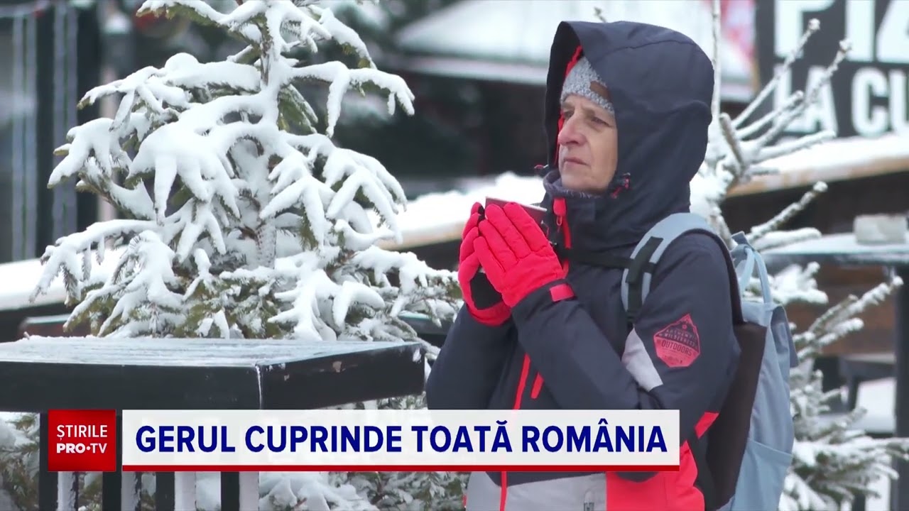 Val de frig și ninsori în toată țara