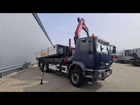 Top Trucks 4431 Iveco EuroTech Cursor 310 6x2 - HMF 22TM Kraan + Jip,