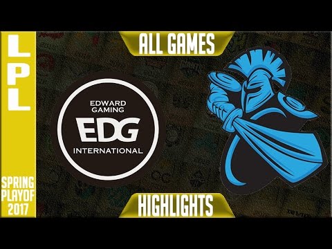 EDG vs Newbee Highlights All Games - LPL Spring 2017 Playoffs - EDG vs NB All Games
