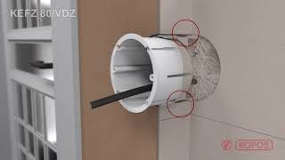 Elektroinstalační krabice do finálního zateplení KEFZ 80