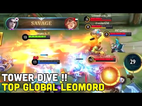 TOWER DIVE SAVAGE! TOP GLOBAL LEOMORD - AVORY | MLBB