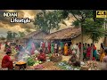 Peaceful Village Crowded Market Indian Village Life