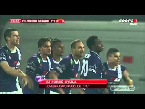 16. forduló KTE-PHOENIX - FERENCVÁROS 2-2 Forró Gyula gólja