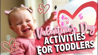 VALENTINE'S DAY ACTIVITIES for Toddlers | Preschool Valentine's Day Activities | The Carnahan Fam