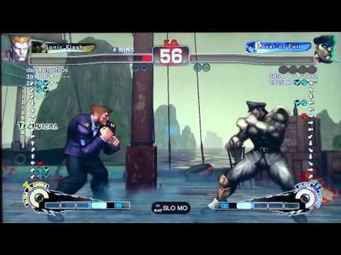 SonicFlashX (Guile) v.s M.Bison SSF4 Arcade Edition