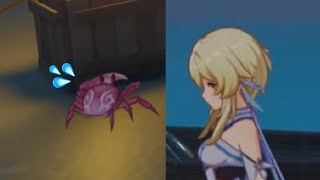 【原神】人の話より蟹が気になる蛍ちゃん