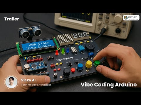 Foto kelas Vibe Coding untuk Arduino bersama Claude AI