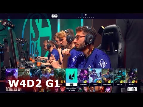 FC Schalke 04 vs Origen | Week 4 Day 2 of S9 LEC Spring 2019 | S04 vs OG W4D2