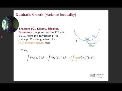 Austin Stromme - Gradient Descent Algorithms for Bures Wasserstein Barycenters | MLxMIT Tea Talks
