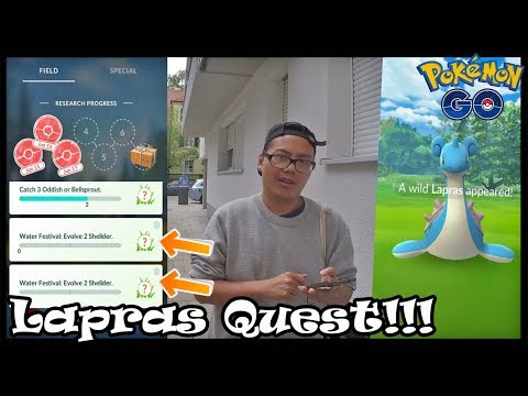 Auf der Jagd nach 100% LAPRAS?! neue Wasser Festival Event Quests! Pokemon Go! Video