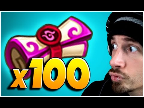 He saved 100 LD Scrolls as a F2P. (Summoners War)