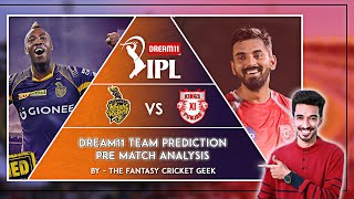 Dream11 IPL: KKR vs KXIP Dream11 Team, Dream11 Prediction & analysis (EP:46) #Dream11 #KKRvKXIP