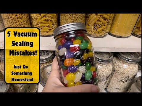 🫙 Top 5 Vacuum Sealing MISTAKES!!! #vacuumseal #stockup