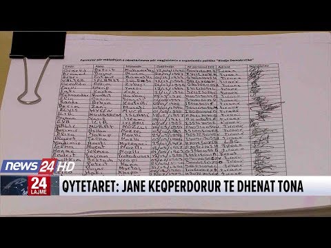 Krijimi i Bindjes Demokratike, me firmëtarë fiktivë
