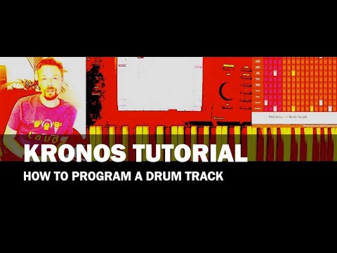 KORG KRONOS Tutorial -  How to program a DRUM TRACK
