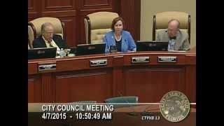 preview picture of video 'The City of Vero Beach CITY COUNCIL MEETING 4/07/2015 - Part 1'