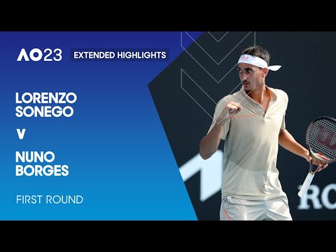 Lorenzo Sonego v Nuno Borges Extended Highlights | Australian Open 2023 First Round