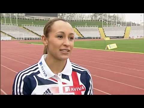 Jessica Ennis speaks at an open training session to mark the start of her winter training camp