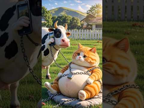 This cow is smart #catstory #aicat #cuteanimal