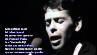 Jacques Brel traducido ► Mon enfance