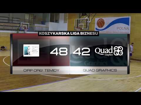 OIRP ORŁY TEMIDY vs Quad Graphics - IV kolejka - Warszawa - Koszykarska Liga Biznesu