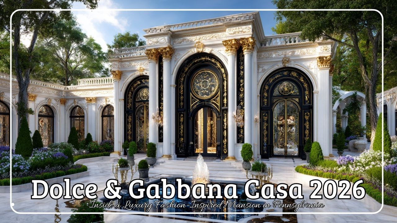 Dolce & Gabbana Casa 2026: Inside a Luxury Fashion-Inspired Mansion in Pennsylvania