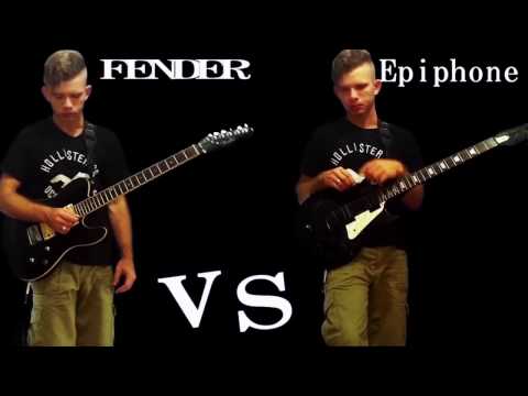 FENDER TELECASTER SPECIAL EDITION CUSTOM FMT HH vs EPIPHONE STUDIO -JOE PERRY