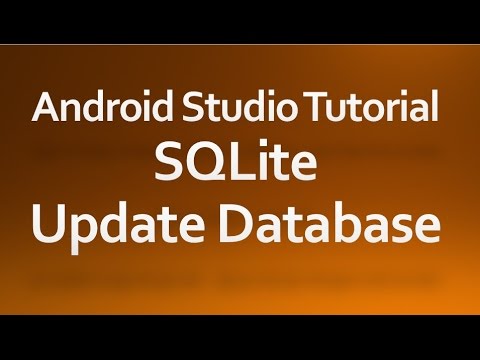Android Studio Tutorial 37 Update Database