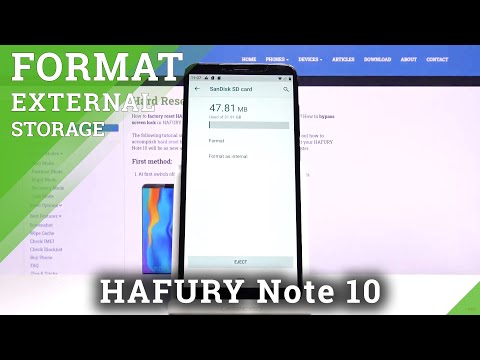 How to Format SD Card on HAFURY Note 10 – Reset SD Card