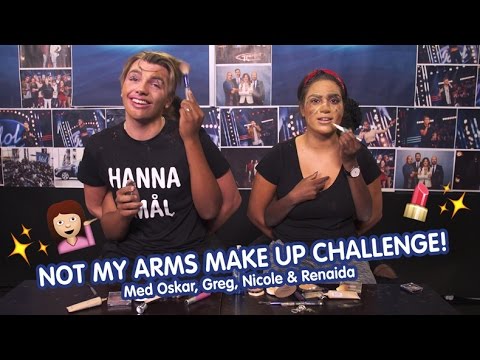 Not my arms make up challenge med Idolerna! (Idol 2016) - Idol Sverige (TV4)
