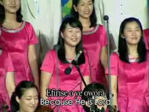 Koreans Singing Matwen Awurade Anim Part 1