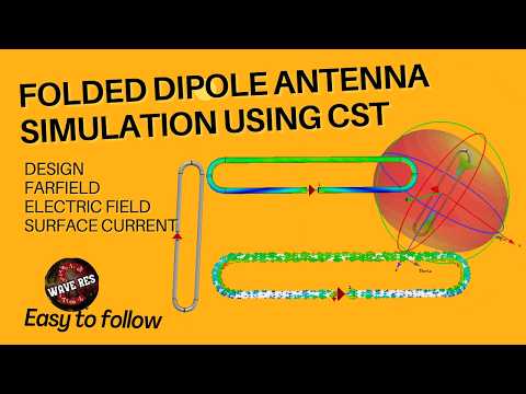 Folded Dipole Antenna Simulation In Cst Studio Suite Step By Step Tutorial