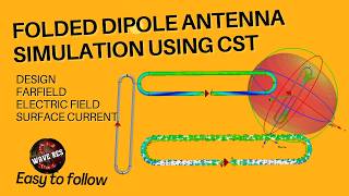 Folded Dipole Antenna Simulation in CST Studio Suite | Step-by-Step Tutorial