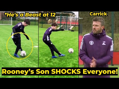 Wayne Rooney's 12-Year-Old Second Son SHOCKS Everyone with CRAZY SKILLS in Training, Look at this!!