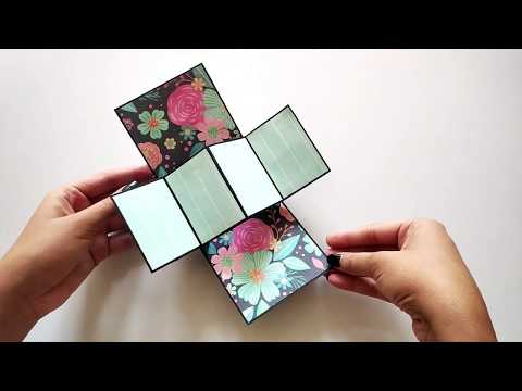 Twist and Pop Up Card Tutorial | Scrapbook Pages Ideas |  Cards/Element for Scrapbook | Crafts Space