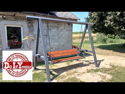 Huśtawka Ogrodowa Stalowa Projekt #swing #huśtawka #ogrodoweinspiracje #diy